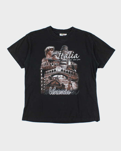 Vintage Y2K Italian Souvenir Graphic T-Shirt - S