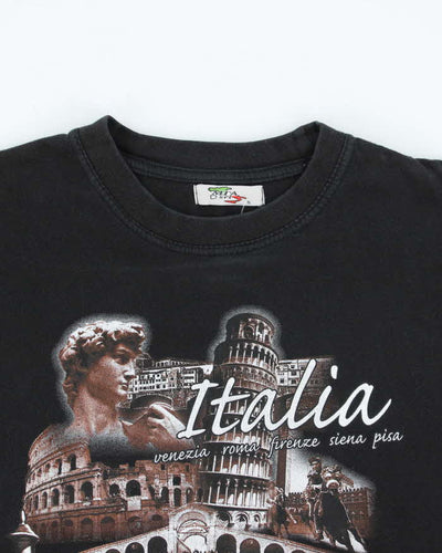 Vintage Y2K Italian Souvenir Graphic T-Shirt - S