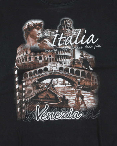 Vintage Y2K Italian Souvenir Graphic T-Shirt - S