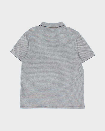 Vintage Calvin Klein Striped Polo Shirt - L