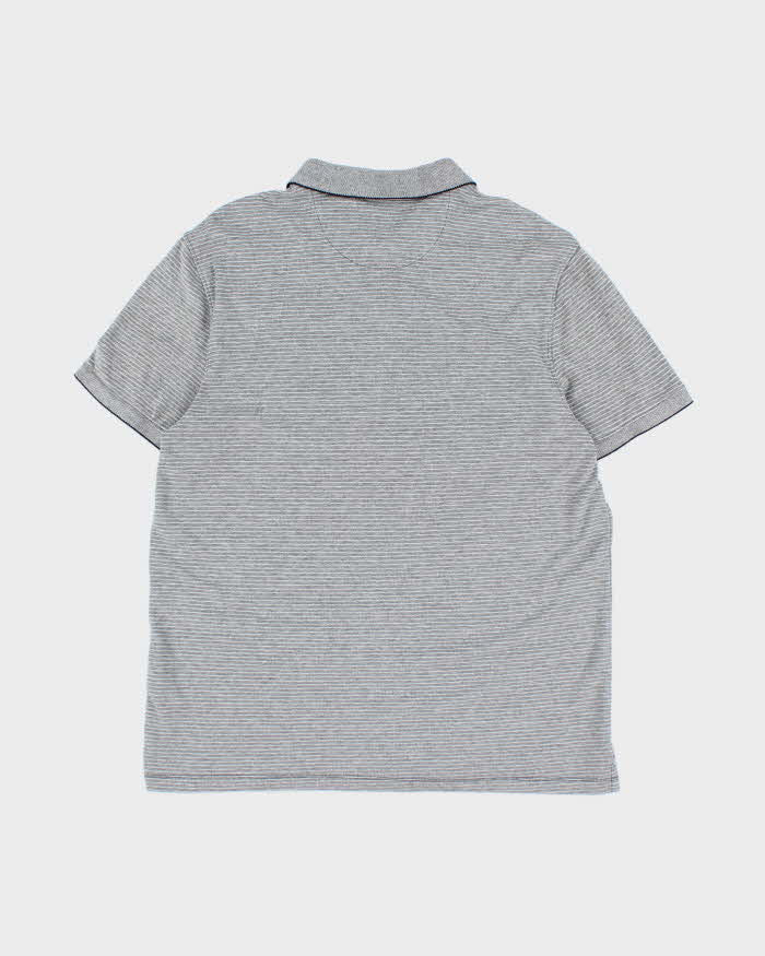 Vintage Calvin Klein Striped Polo Shirt - L