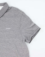 Vintage Calvin Klein Striped Polo Shirt - L