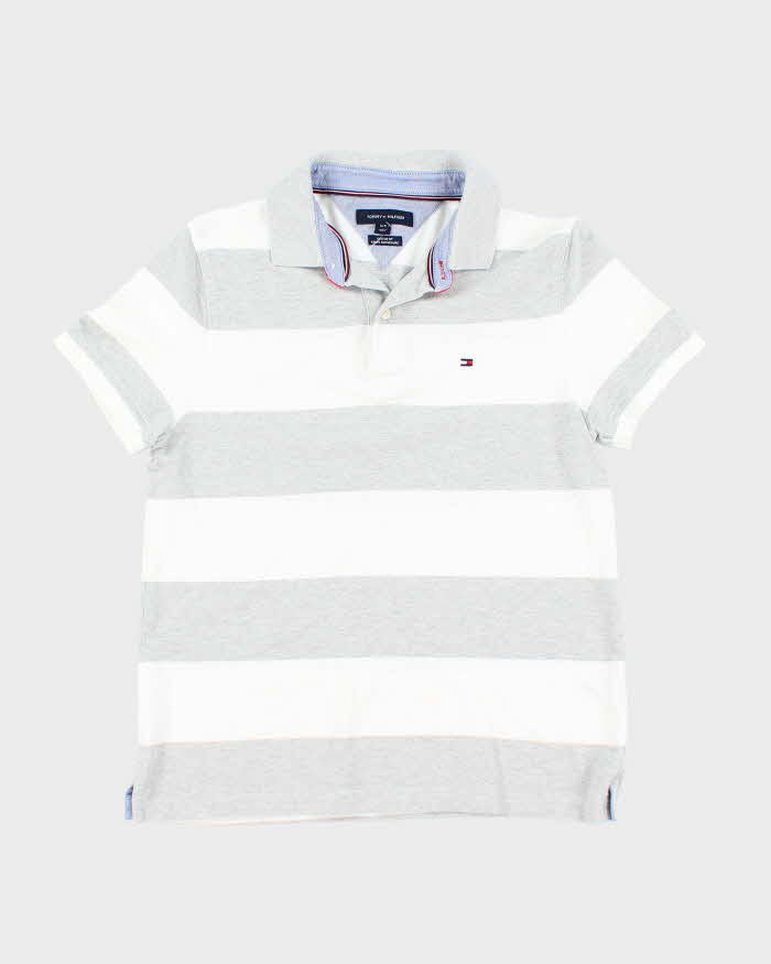 Vintage Tommy Hilfiger Striped Polo Shirt - M