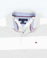 Vintage Tommy Hilfiger Striped Polo Shirt - M