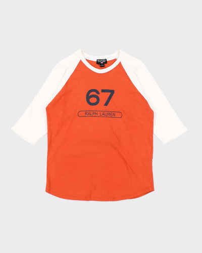 Vintage Y2K Polo Jeans 67 Baseball Long-sleeved T-Shirt - S