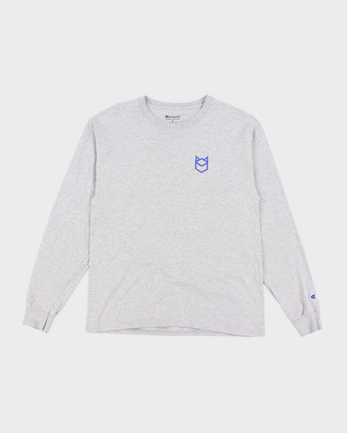 Vintage Champion Graphic Print Long-sleeved T-Shirt - M