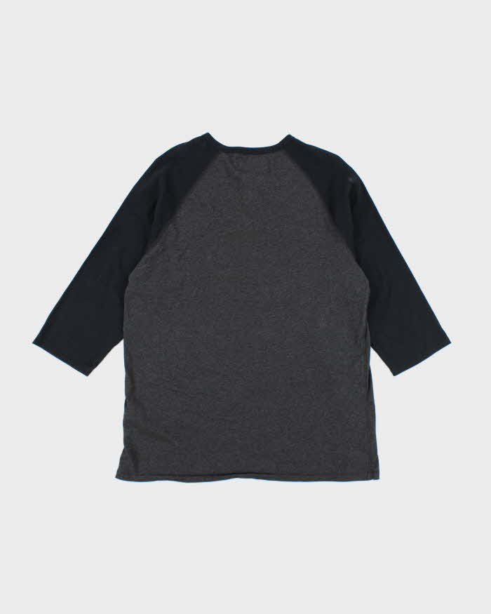 Vintage 2000's Quiksilver Quarter Button Long-sleeved T-Shirt - L