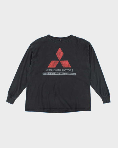 Vintage 2000's Mitsubishi Motors Graphic Long-sleeved T-Shirt - L