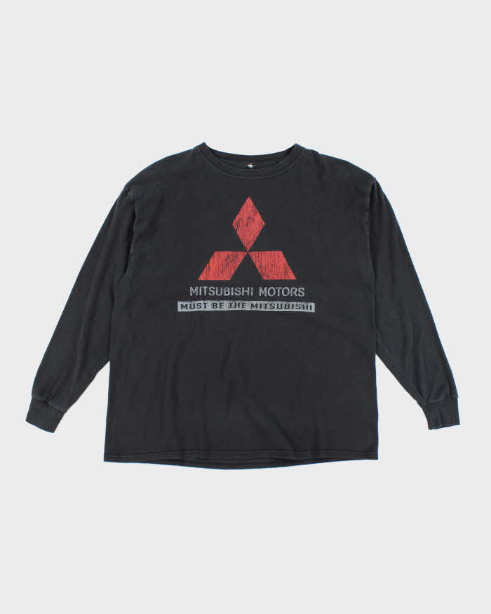 Vintage 2000's Mitsubishi Motors Graphic Long-sleeved T-Shirt - L