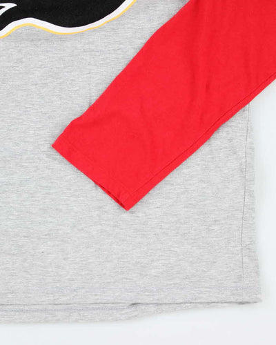 NHL Official Merchandise Calgary Flames Baseball Long-sleeve T-Shirt - S