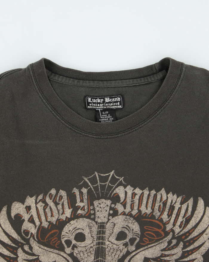 Vintage Y2K Lucky Brand Grunge Style Long-sleeved T-Shirt - S