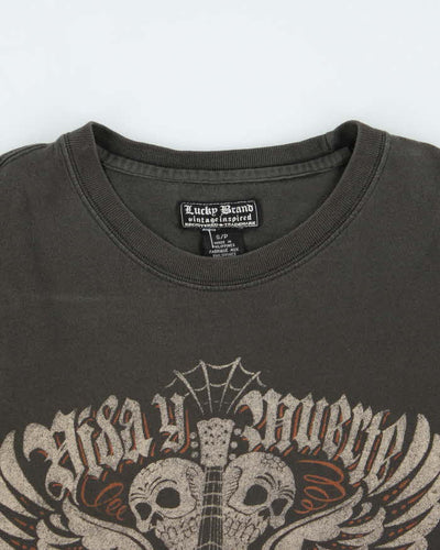Vintage Y2K Lucky Brand Grunge Style Long-sleeved T-Shirt - S
