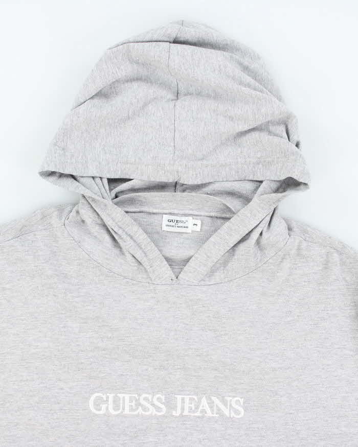 Vintage Y2K Guess Jeans Hooded Long-sleeved T-Shirt - L
