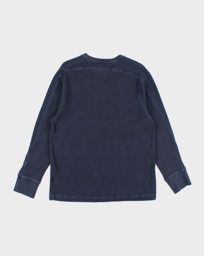 Vintage 90's Tommy Hilfiger Ribbed Long-sleeve T-Shirt - XL