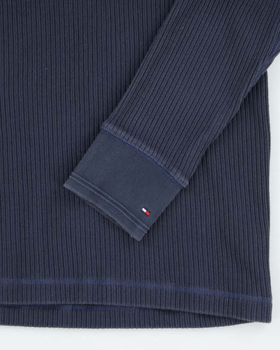 Vintage 90's Tommy Hilfiger Ribbed Long-sleeve T-Shirt - XL
