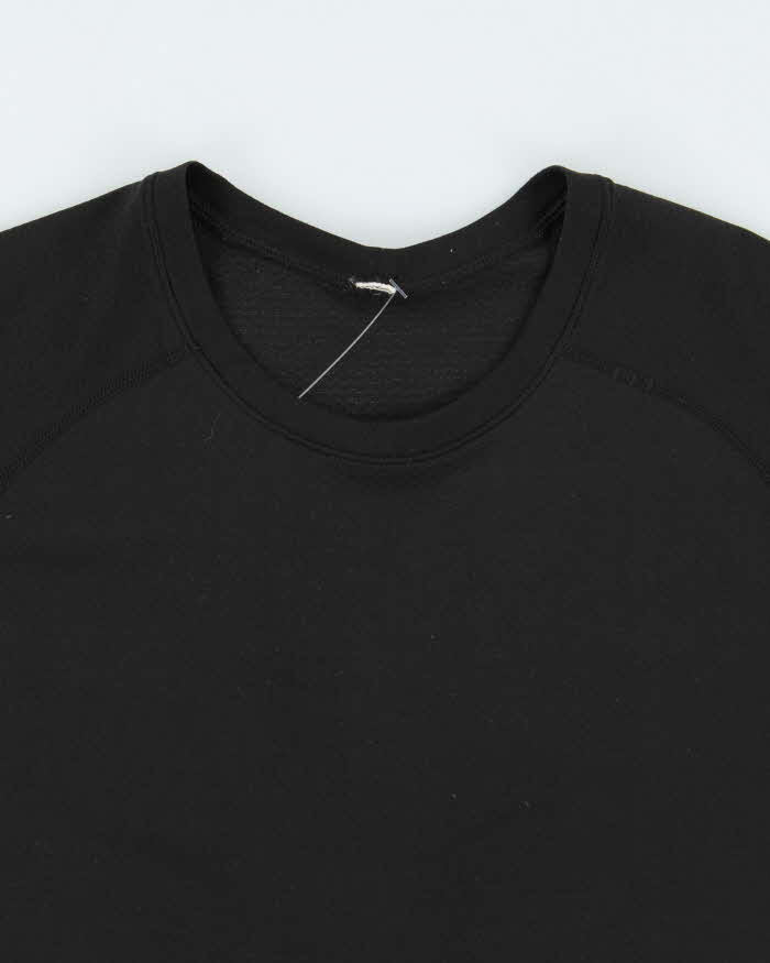 Men's LuluLemon Black Lightweight Sports T-Shirt - S