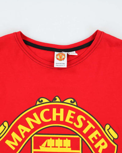 Vintage Y2K Manchester United FC Football Long-sleeved T-Shirt - XL
