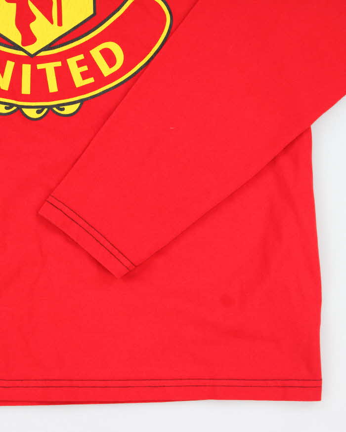 Vintage Y2K Manchester United FC Football Long-sleeved T-Shirt - XL