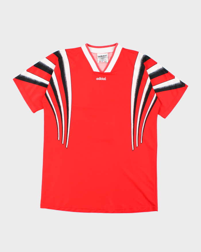 Vintage 90's Adidas Patterned Training Football Shirt - XL