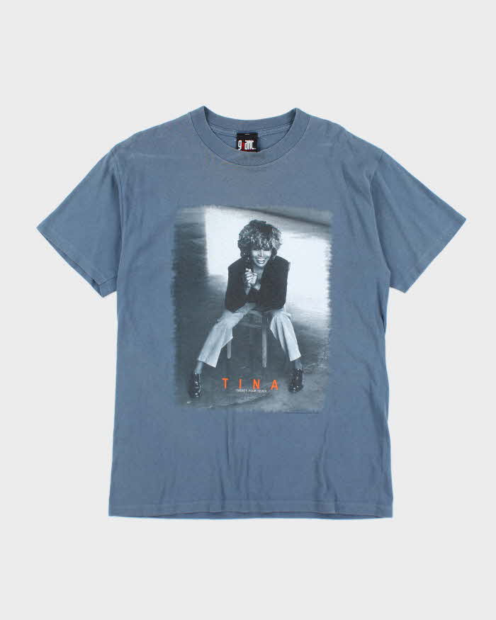 Vintage 90's Tina Turner Profile Graphic Band T-Shirt - L