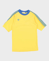 Vintage 80's Adidas Small Logo Three Striped T-Shirt - M
