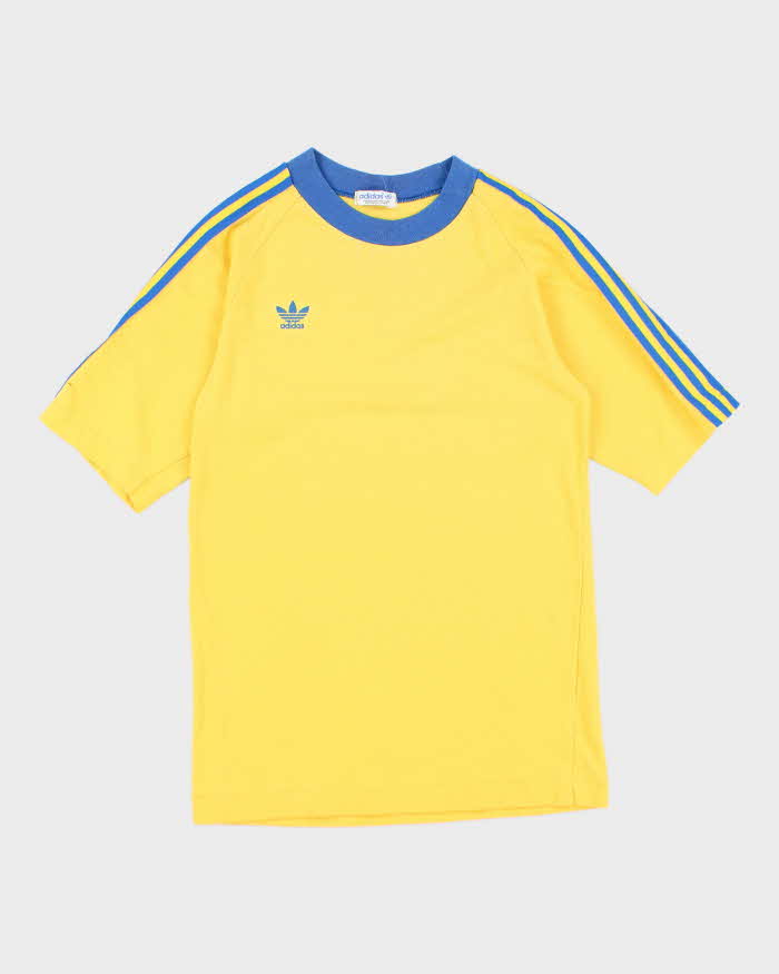 Vintage 80's Adidas Small Logo Three Striped T-Shirt - M