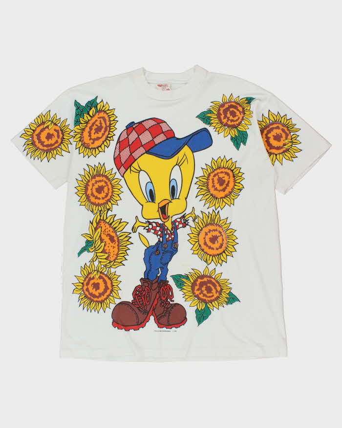 Vintage 90's Looney Tunes Tweety Bird Big Graphic T-Shirt - XXL