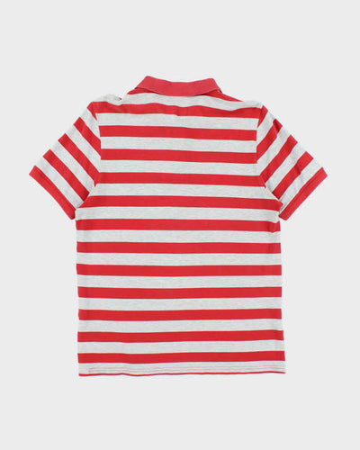 Vintage 2000's Burberry Striped Polo Shirt - M