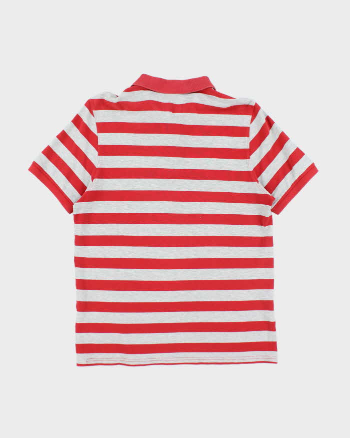 Vintage 2000's Burberry Striped Polo Shirt - M