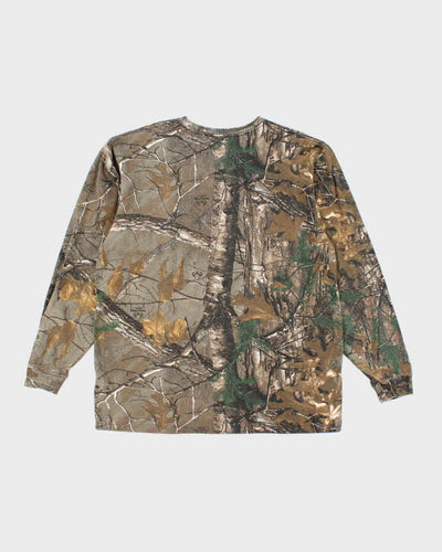 Vintage Carhartt Oversized Heavyweight Real Tree Camo Long-sleeved T-Shirt - XL