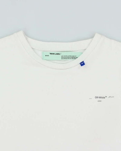 Off White Main Label Big X Print Graphic T-Shirt - L