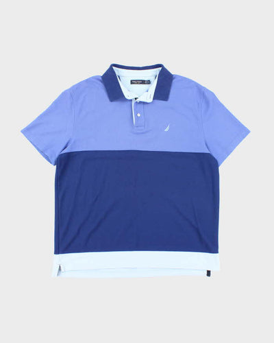 Vintage Nautica Blue Polo Shirt - XL