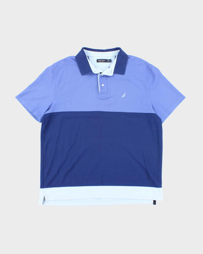 Vintage Nautica Blue Polo Shirt - XL