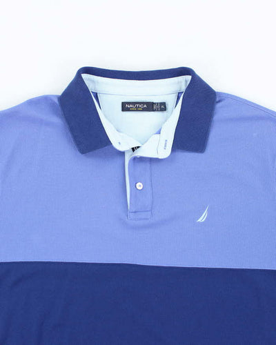 Vintage Nautica Blue Polo Shirt - XL