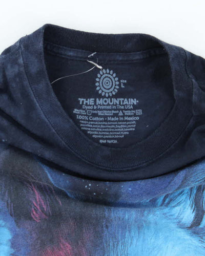 Vintage 00s Galaxy Wolf T-Shirt - L