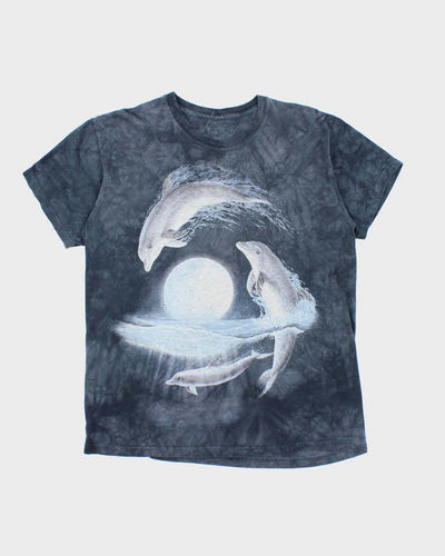 Vintage 00s The Mountain Dolphin Graphic T-Shirt - M