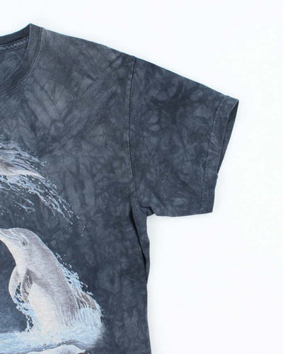 Vintage 00s The Mountain Dolphin Graphic T-Shirt - M