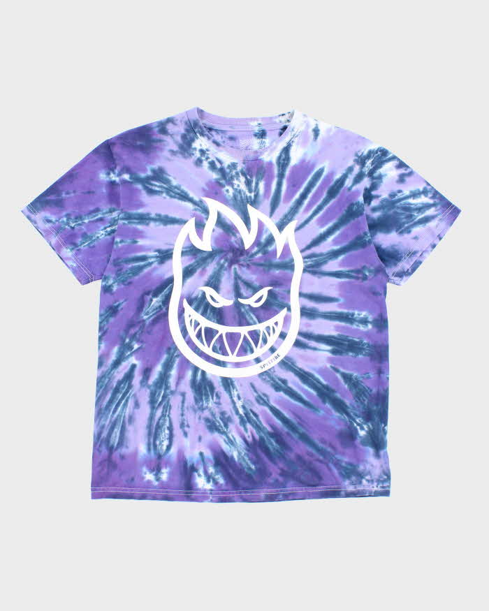 Vintage 00s Spitfire Tie-Dye T-Shirt - M