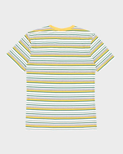 Vintage Champion Striped T-Shirt - S