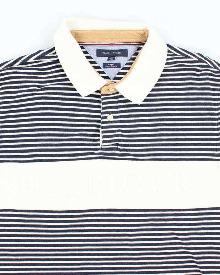 Vintage Tommy Hilfiger Striped Polo Shirt - XL