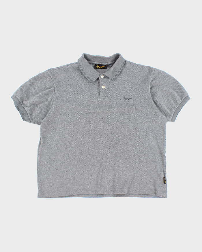 Vintage Wrangler Grey Polo Shirt - M