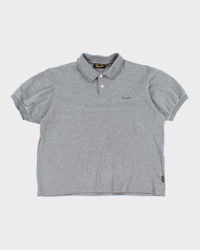 Vintage Wrangler Grey Polo Shirt - M