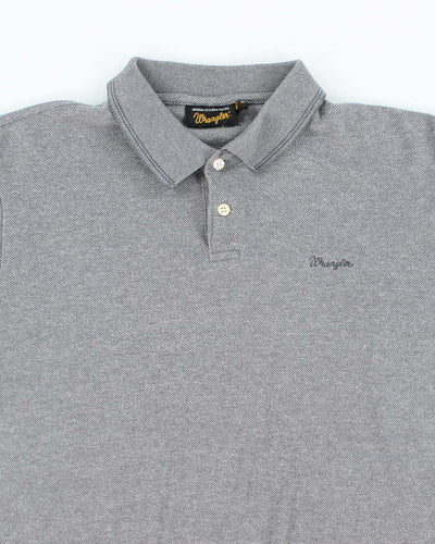 Vintage Wrangler Grey Polo Shirt - M