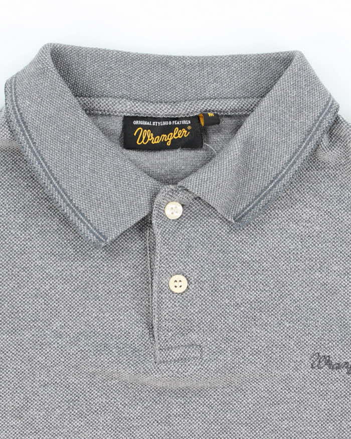 Vintage Wrangler Grey Polo Shirt - M