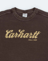 Vintage Carhartt Brown Waffle Long Sleeve T-shirt - S
