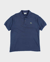 Vintage 2000's Blue Lacoste Small Crocodile Polo Shirt - M