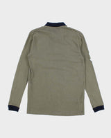 Vintage 2000's Ralph Lauren Polo Embroidered Bear Long-sleeved Polo Shirt - M