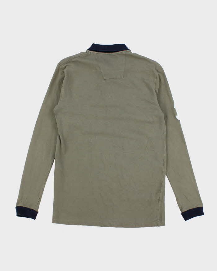 Vintage 2000's Ralph Lauren Polo Embroidered Bear Long-sleeved Polo Shirt - M