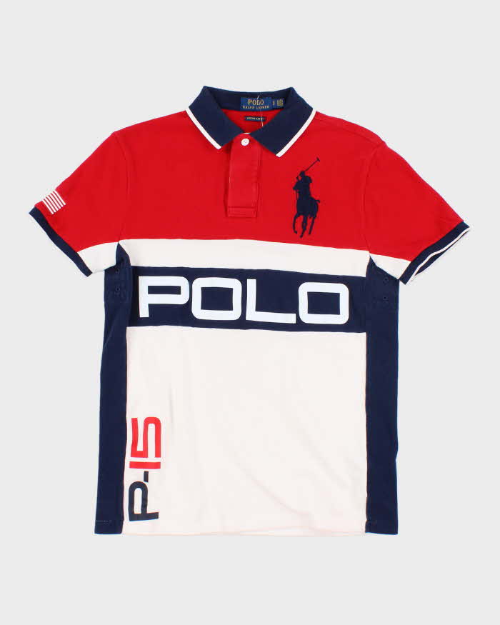 Vintage 2000's Ralph Lauren Spell Out Polo Shirt - S