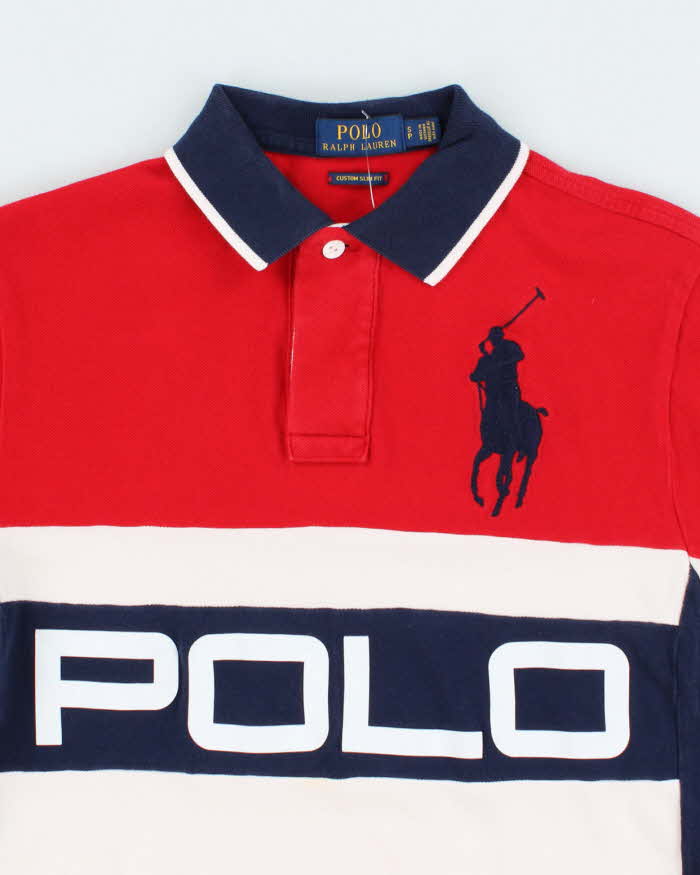 Vintage 2000's Ralph Lauren Spell Out Polo Shirt - S